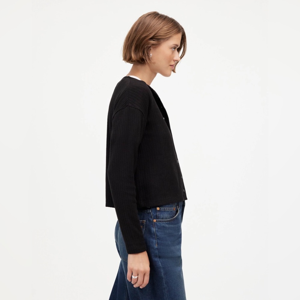 Relaxed Button-Front Cardigan - Picture 3 of 4